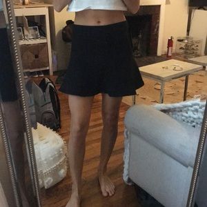 NWT ZARA WOMAN skirt BLACK FALBANKI MINI XS